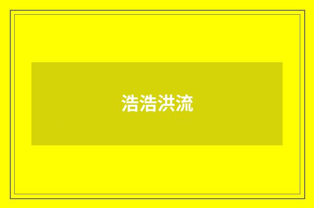 浩浩洪流