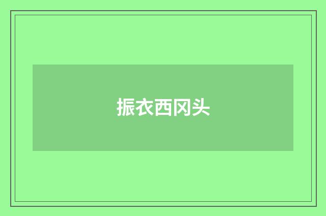 振衣西冈头