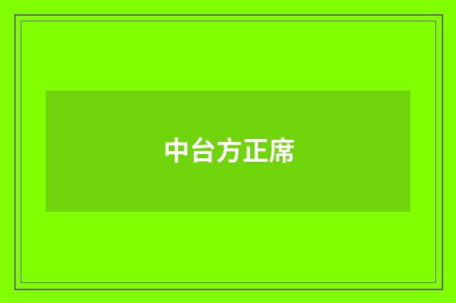 中台方正席