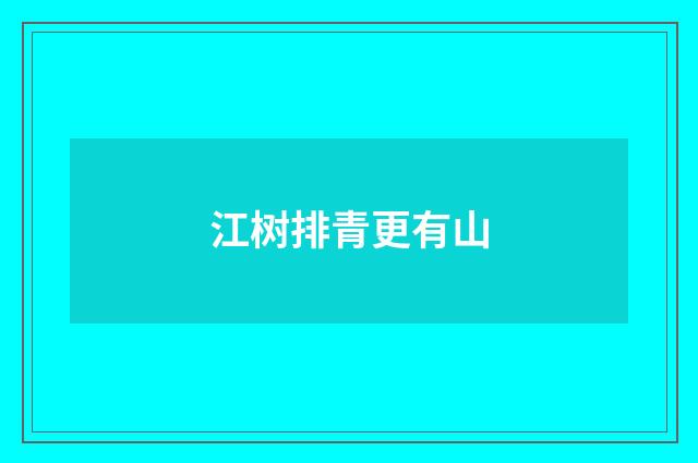 江树排青更有山