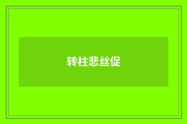 转柱悲丝促