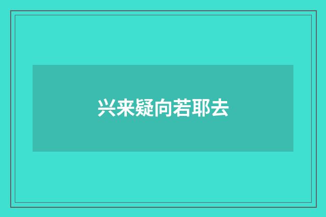 兴来疑向若耶去