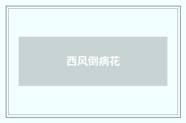 西风倒病花