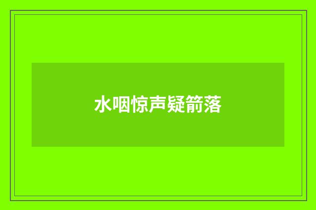 水咽惊声疑箭落