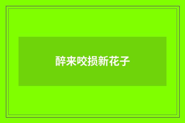 醉来咬损新花子