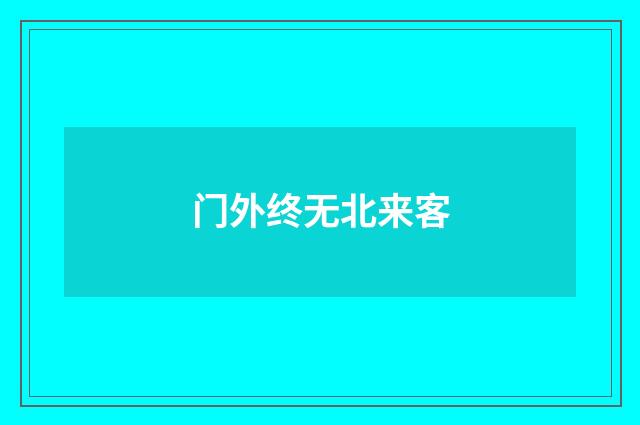 门外终无北来客