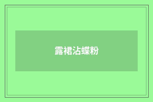 露裙沾蝶粉