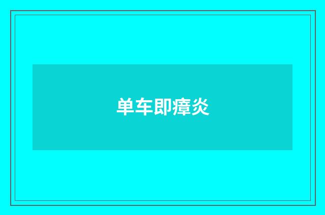 单车即瘴炎