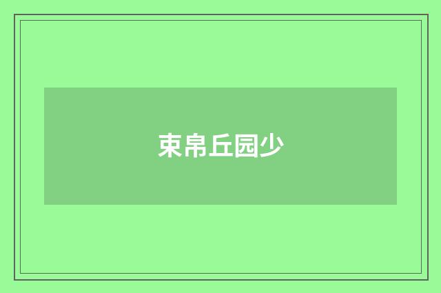束帛丘园少
