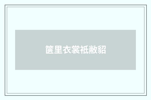 箧里衣裳祗敝貂