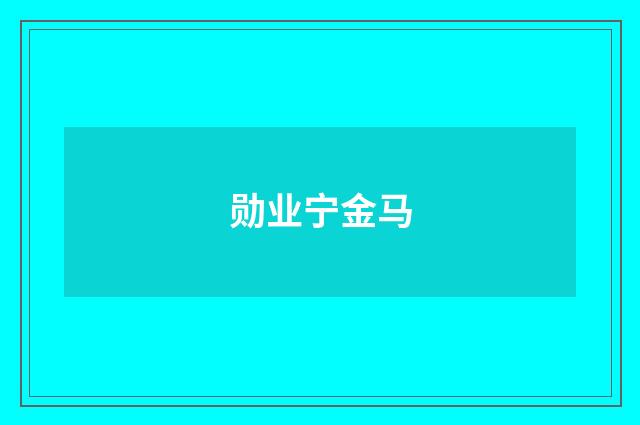 勋业宁金马