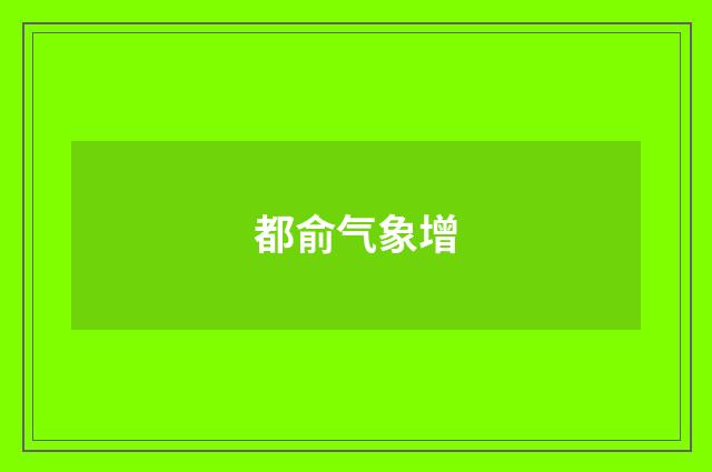 都俞气象增