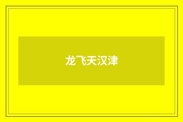 龙飞天汉津