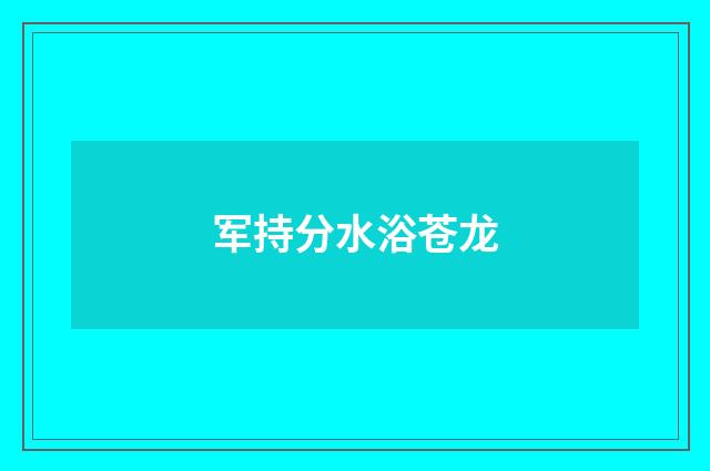 军持分水浴苍龙