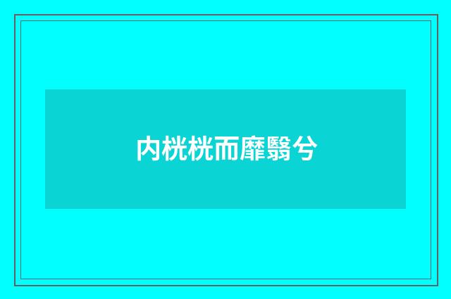 内桄桄而靡翳兮