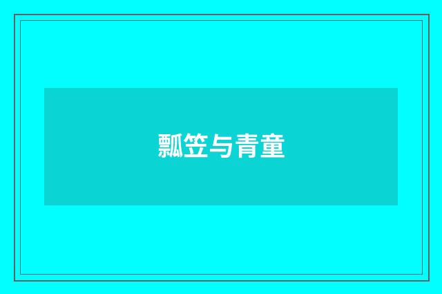瓢笠与青童