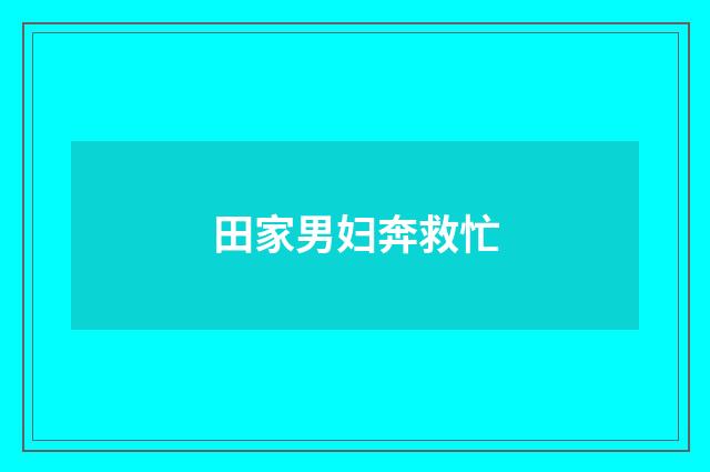 田家男妇奔救忙