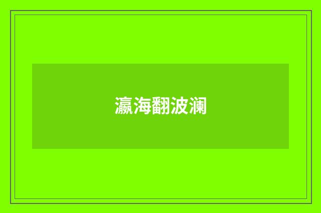 瀛海翻波澜