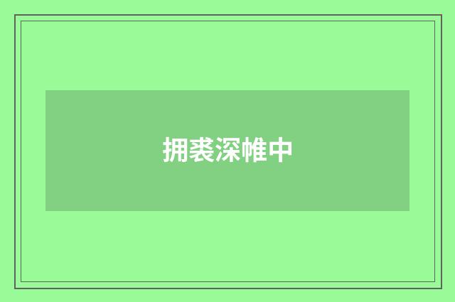拥裘深帷中
