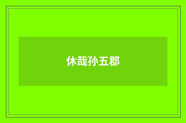 休哉孙五郡