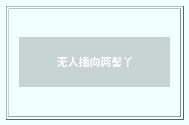 无人插向两髻丫