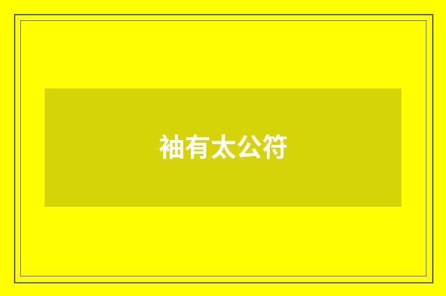 袖有太公符