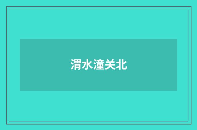 渭水潼关北