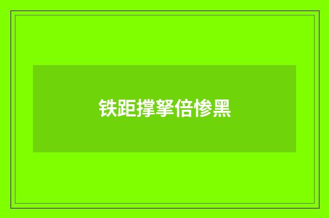 铁距撑拏倍惨黑