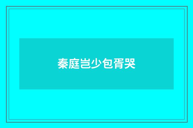 秦庭岂少包胥哭