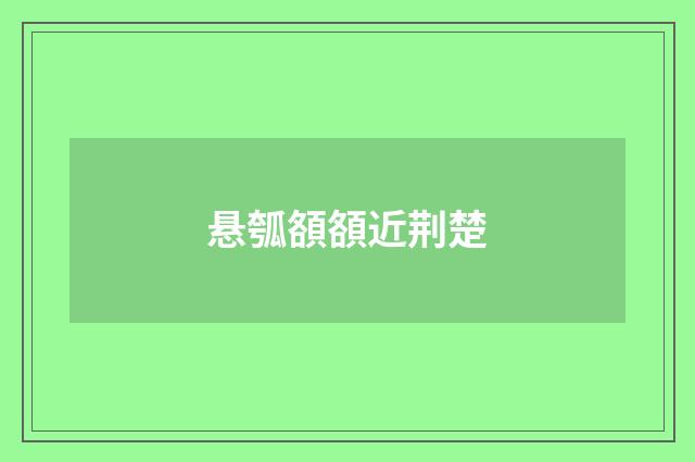 悬瓠頟頟近荆楚