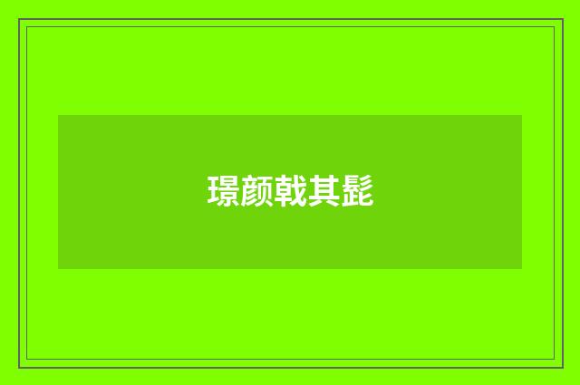 璟颜戟其髭