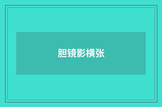 胆镜影横张