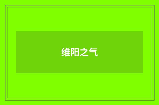 维阳之气