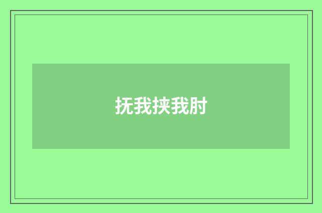 抚我挟我肘