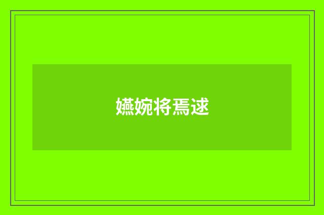 嬿婉将焉逑