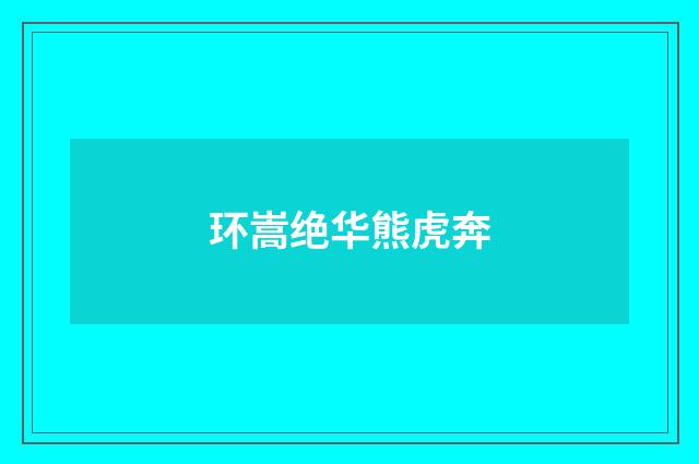 环嵩绝华熊虎奔