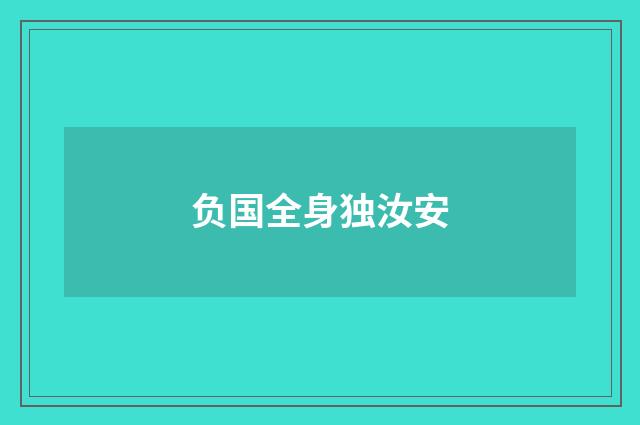负国全身独汝安