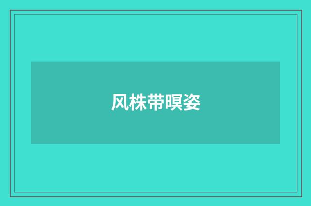 风株带暝姿