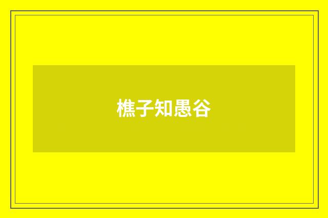 樵子知愚谷