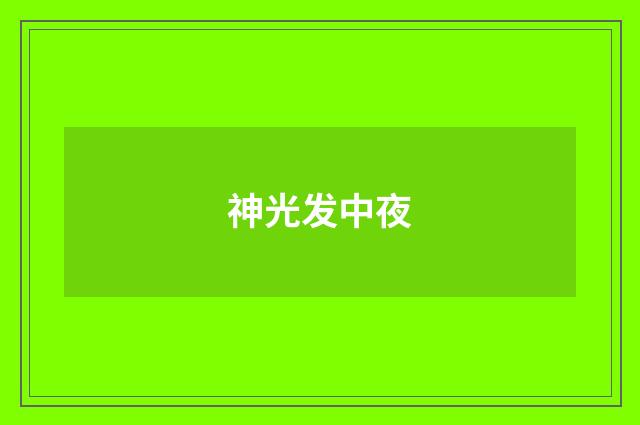 神光发中夜