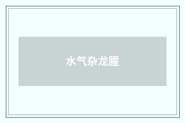 水气杂龙腥
