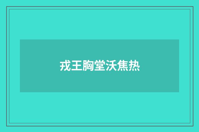 戎王胸堂沃焦热