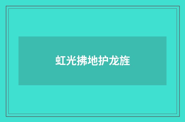 虹光拂地护龙旌