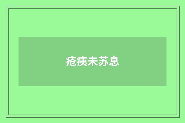 疮痍未苏息