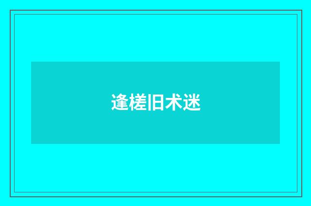 逢槎旧术迷