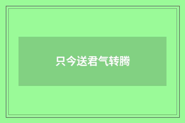 只今送君气转腾