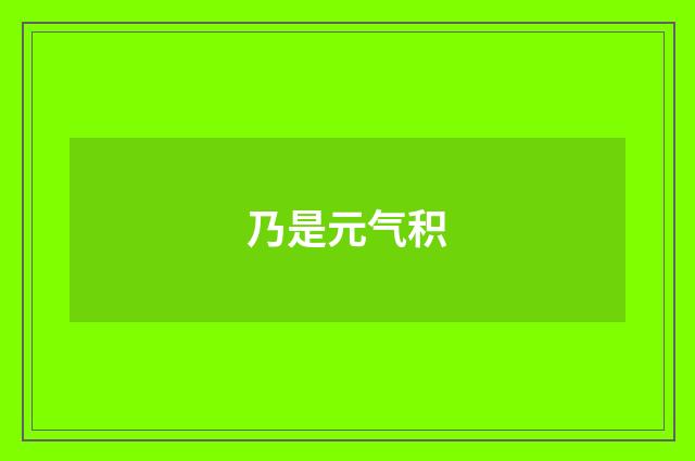 乃是元气积