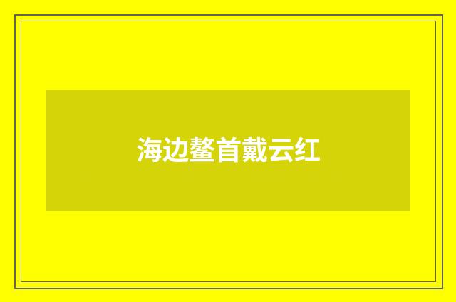 海边鳌首戴云红