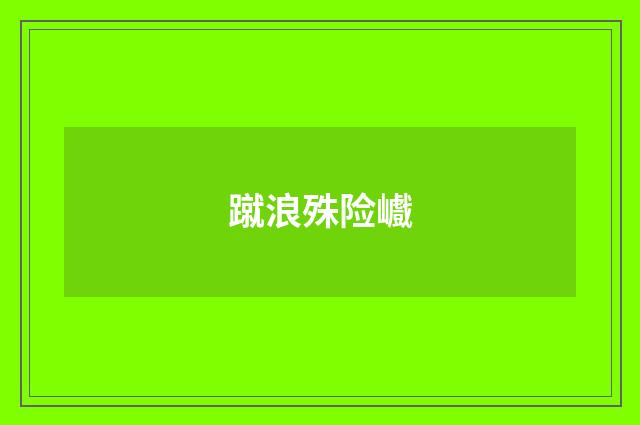 蹴浪殊险巇