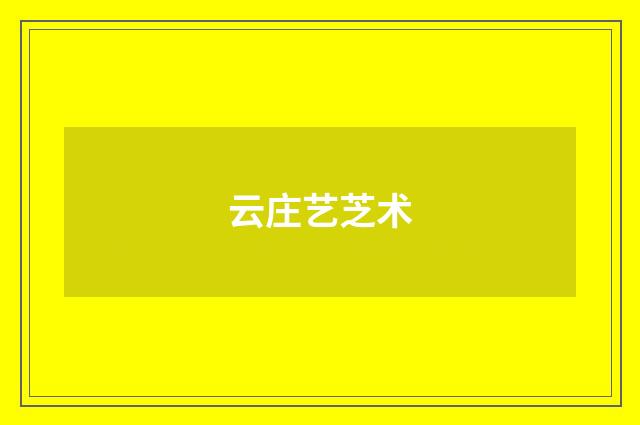 云庄艺芝术